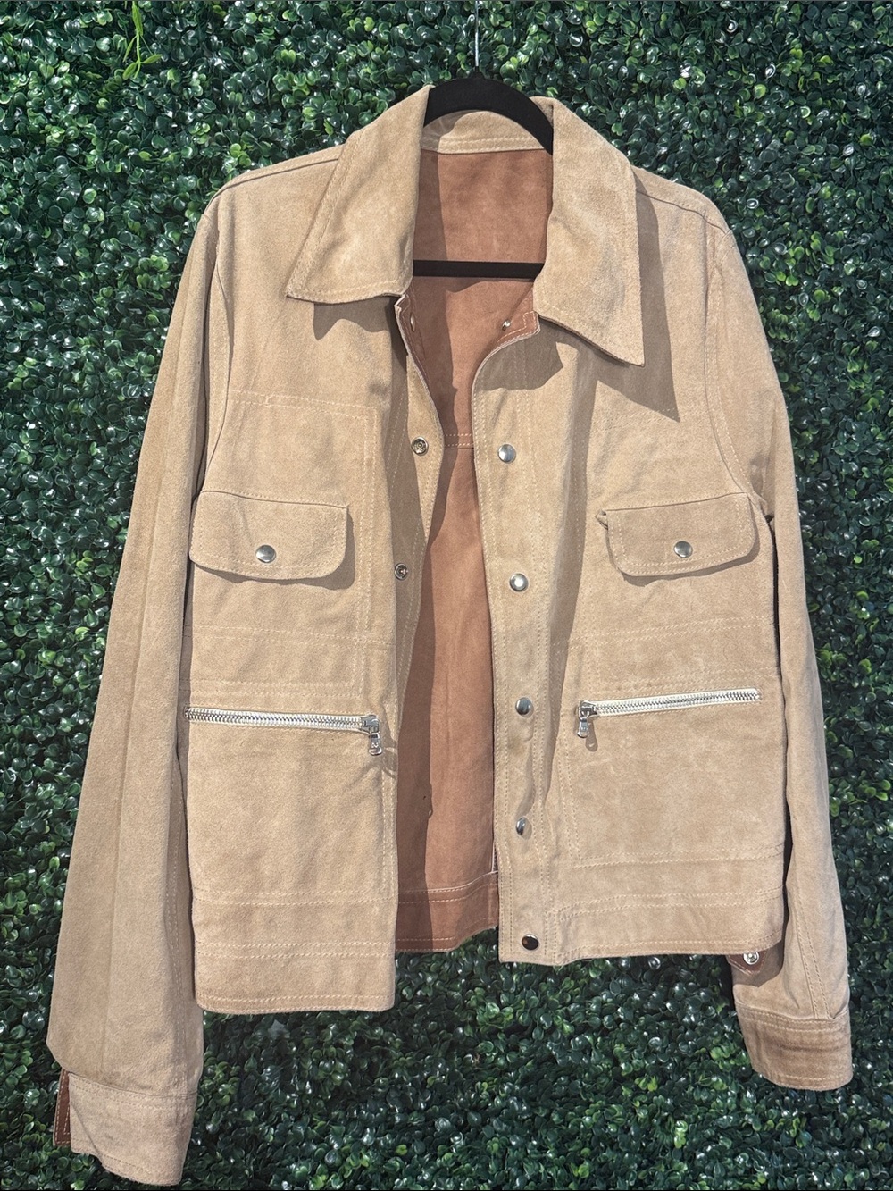 Dolce & Gabbana Light Brown Suede Shirt Jacket